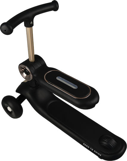 Bebe Stars Kinderroller 3-Rad mit Sitz Schwarz