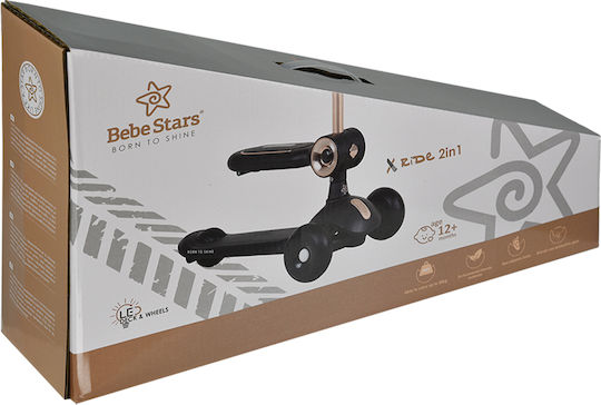Bebe Stars Kinderroller 3-Rad mit Sitz Rosa