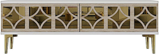 TV-Ständer Weiß M120xP30xH41cm