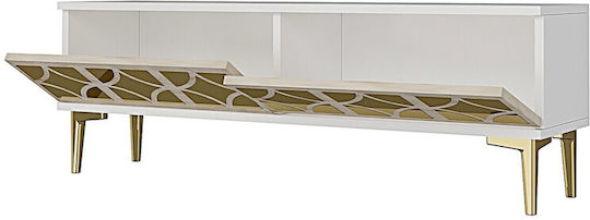TV-Ständer Weiß M120xP30xH41cm