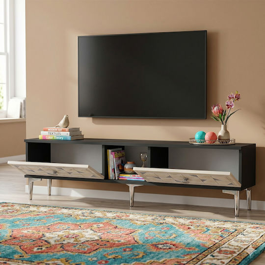 Έπιπλο TV Επιδαπέδιο Γκρι 150x30x41εκ. Έπιπλο TV Επιδαπέδιο Γκρι 150x30x41εκ.