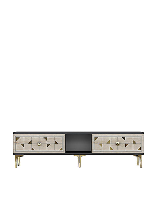 Gray TV Stand L150xD30xH41cm