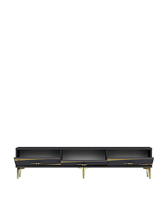 Gray TV Stand L180xD30xH41cm