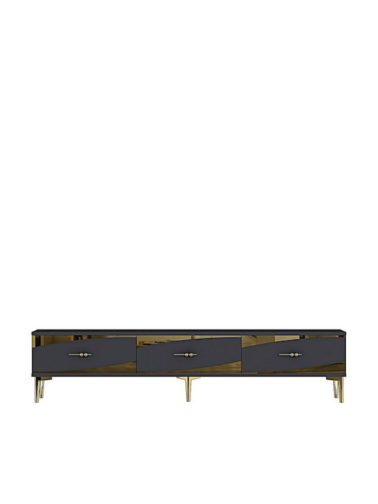 Gray TV Stand L180xD30xH41cm