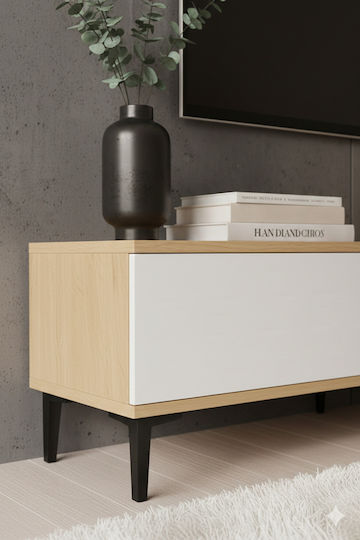 Black TV Stand L180xD30xH41cm