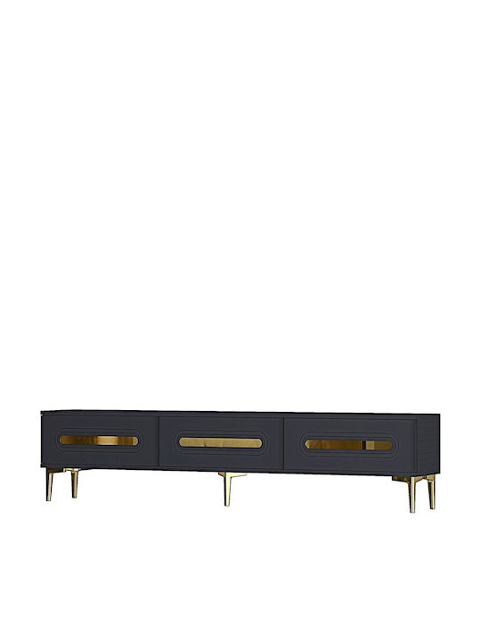 Έπιπλο Τηλεόρασης Γκρι Μ180xΠ30xΥ41cm