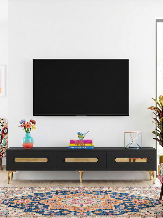 Έπιπλο Τηλεόρασης Γκρι Μ180xΠ30xΥ41cm