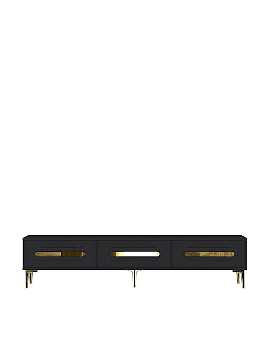 Έπιπλο Τηλεόρασης Γκρι Μ180xΠ30xΥ41cm