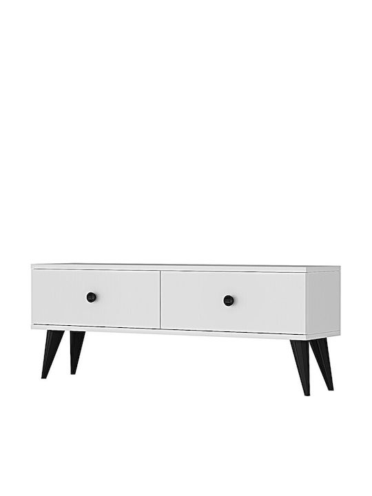 TV-Ständer Weiß M120xP30xH41cm
