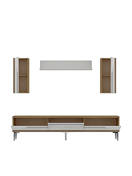 Έπιπλο Τηλεόρασης Χρυσό Μ180xΠ30xΥ41cm