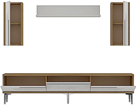 Έπιπλο TV Επιδαπέδιο Χρυσό 180x30x41εκ. Έπιπλο TV Επιδαπέδιο Χρυσό 180x30x41εκ.