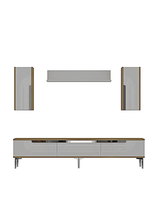 Έπιπλο Τηλεόρασης Χρυσό Μ180xΠ30xΥ41cm