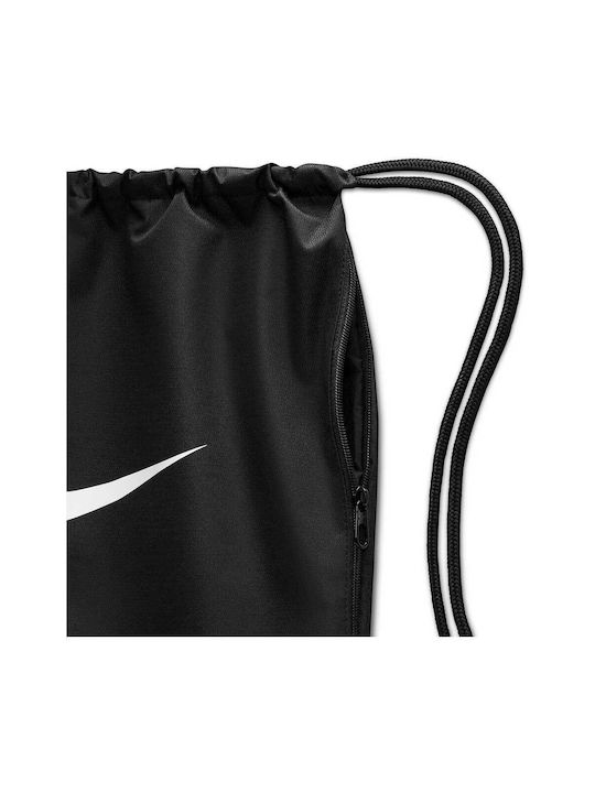 Nike Brasilia Drawstring Ανδρική Τσάντα Ώμου για Γυμναστήριο Μαύρη
