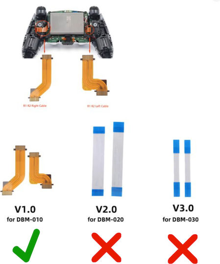 Cablu Ffc Flex Flat Ribbon Conector Placă Butoane L1/l2 Pentru Controller Sony Playstation 5 Ps5 Gamepad Dualsense Edge Dbm-010 V1.0 Cod 1-ffc0045