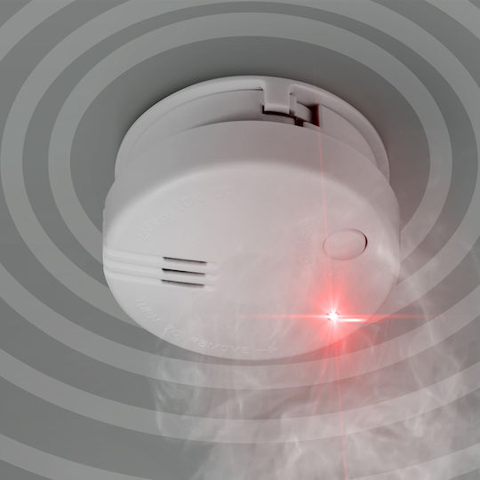 Alecto Photoelectric Smoke Detector Fast Alert 85 Db Siren White