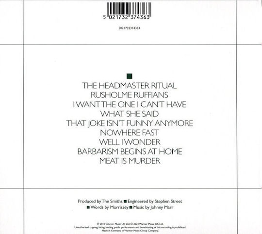 The Smiths The Smiths - Meat Is Murder CD Μουσικής