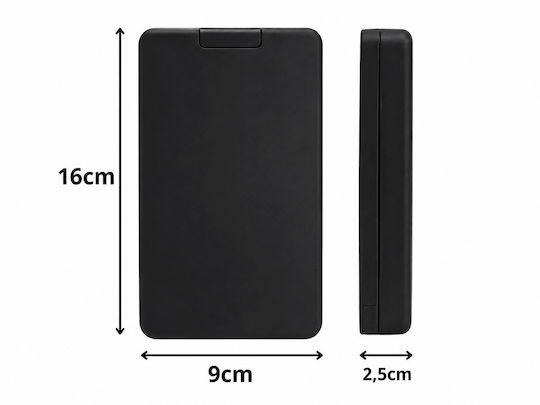 Verk Group Verk Group Schminkspiegel Platzierung mit Licht 16x9cm Schwarze
