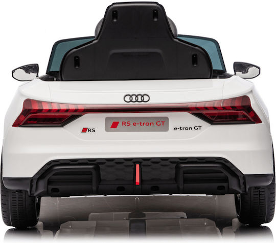 Audi RS e-tron GT Едноместна с Дистанционно Управление Лицензиранa 12 Волта Бяла
