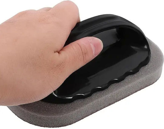Magic Abrasive Kitchen Sponge Plastic Handle 14 X 5 Cm Black