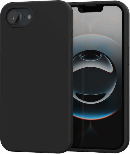 Spacecase Back Cover Σιλικόνης Μαύρο (iPhone 17e / 16e)