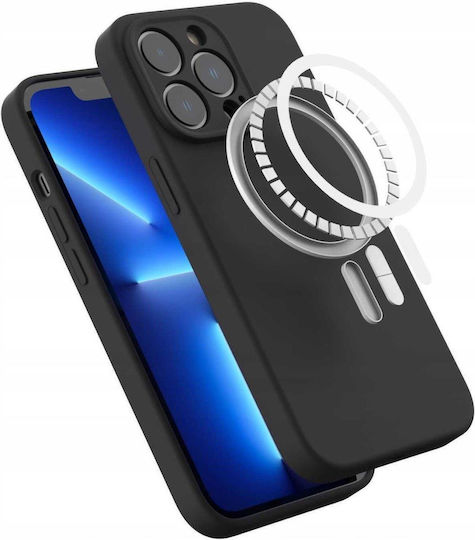 Spacecase Black Silicone Back Cover (iPhone 13 Pro)