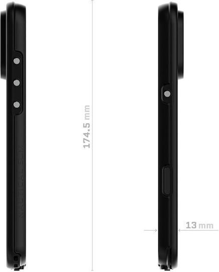Ghostek Nautical Slim 360 Full Cover Πλαστικό / Σιλικόνης Αδιάβροχο Μαύρο (iPhone 16 Pro MaxGalaxy Note 9)