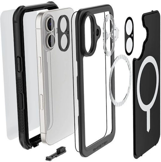 Ghostek Nautical 360 Full Cover Plastic / Silicone Waterproof Black (iPhone 16)