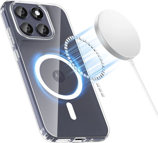 Tech-Protect Flexair Hybrid Rückseite Hülle Silikon / Kunststoff Transparent (Motorola Moto G67 / G77 / G87)