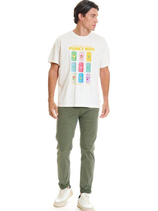 Men's Chino Elastic Regular Fit Dark Olive FBM013-001-02-Deep Forest