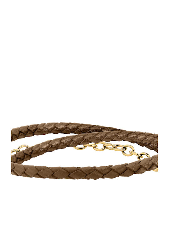 Trussardi Мъжка Кожена Гривна