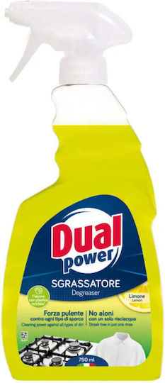 Dual Power Ultra Καθαριστικό Spray για Λίπη Lemon 750ml