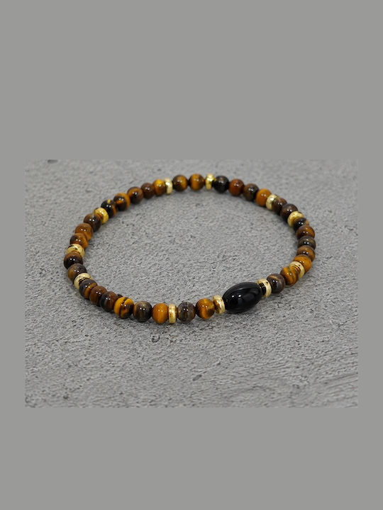 Velve Bracelet With Eye Design Gold Plated