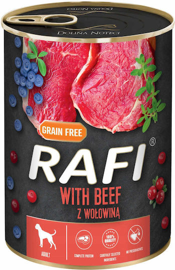 Rafi Wet Dog Food Diet With Beef Grain-Free 400gr