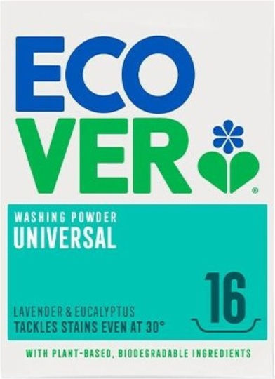 Ecover Detergent Pudră pentru Alb Haine 0.75kg (10 Cupe de măsurare)