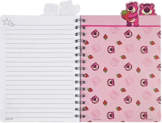 Gim Toy Story Lotso Jam Spiral Notepad A5 Ruled 4 Topics (Miscellaneous Designs)