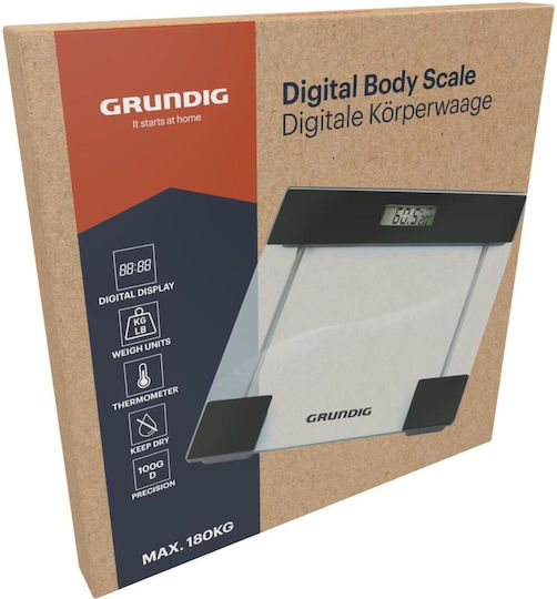 Grundig Ψηφιακή Ζυγαριά 180kg Διάφανη 423562