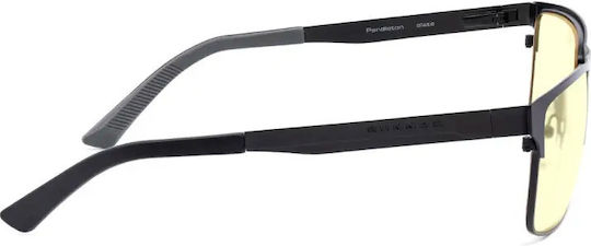 Ochelari De Protecție Împotriva Luminii Albastre Gunnar Pendleton Slate Amber Negru