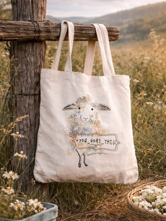 2eggsproject Handgemachte Stofftasche Shopping Tote Bag You Goat Diese Confidence Edition