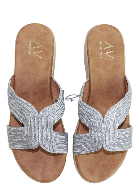 Women's Anatomic Flatforms Silver Sandals