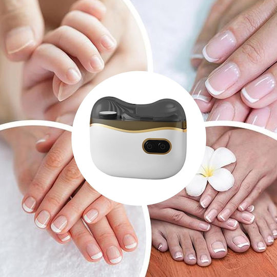 Electric Nail Clipper Nail Grinder 3 in 1 Rechargeable Led Light Zh-63284 White