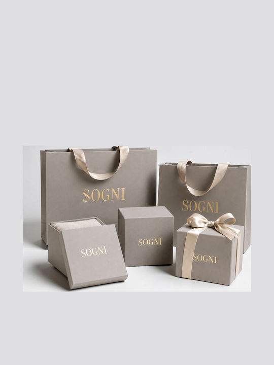 Sogni Sogni Ring with Zircon made of Silver Gold Plated
