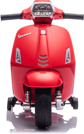 Motocicletă Pentru Copii Vespa Licențiată Electrică 6 Volți Roșie