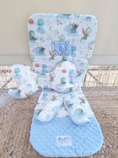 BabyValia Stroller Cover Double Sided 35x85cm Light Blue