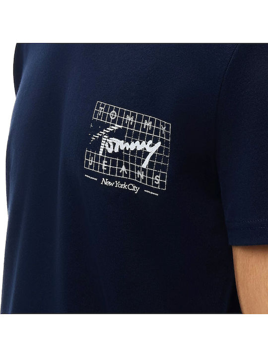Flag T-Shirt Weiß-Blau