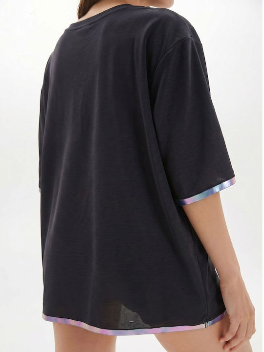 Women's Oversized Black T-shirt