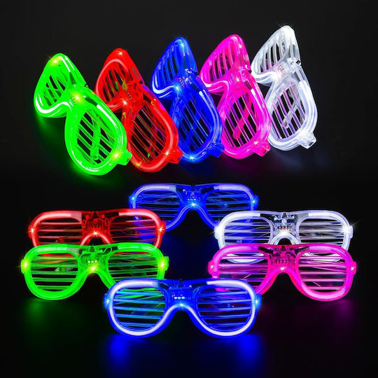 Ochelari Led Pentru Petrecere Alista Home Model Grilaj Plastic 3 Moduri De Iluminare O Singură Mărime Multicolor