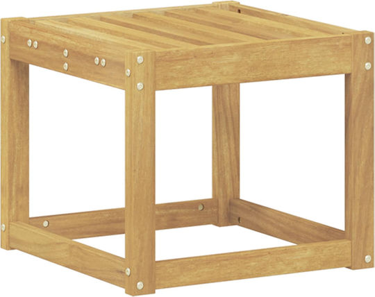 Hölzernes Gartenhocker Außenbereich Weiß 43x43x37cm
