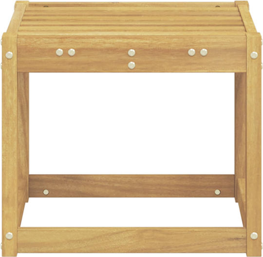Hölzernes Gartenhocker Außenbereich Weiß 43x43x37cm