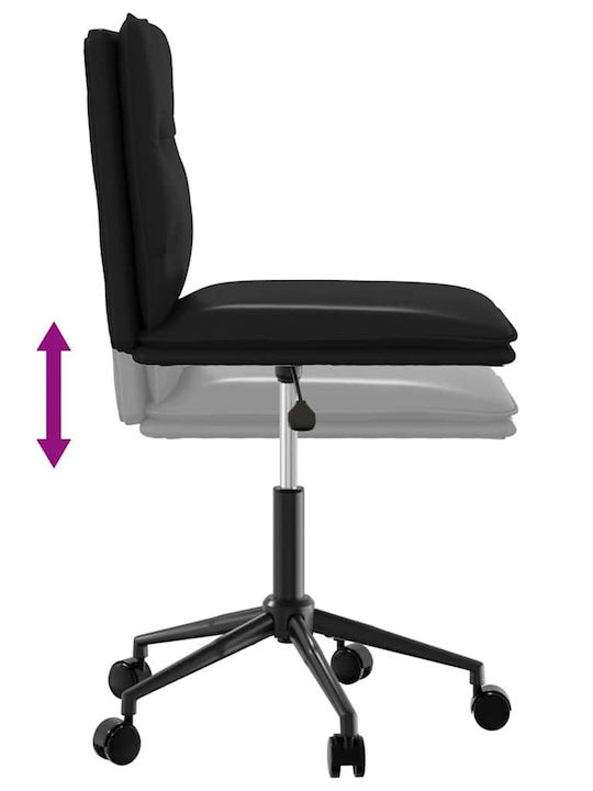 Visitor Chair in Black Colour 45x54x81cm 2 Pieces