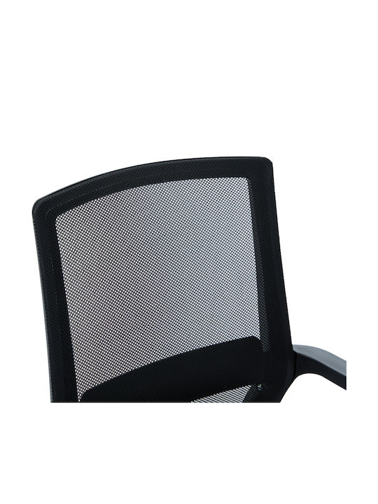 Visitor Chair Palma with Arms in Black Colour 46x52x94cm 2 Pieces